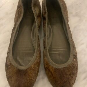 Tory Burch Brown Fur Women's Flats